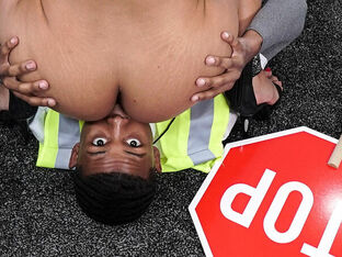 Rose Monroe & Lil D. in Crossing Guard Pulverizes a Huge