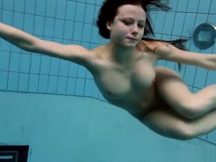 Kristy In A Watch Thru Sundress Underwater